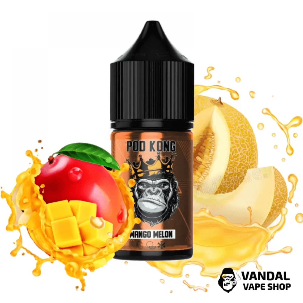 Жидкость Pod Kong Mango Melon - 30 мл, 10 мг,  на органическом никотине со вкусом манго и дыни