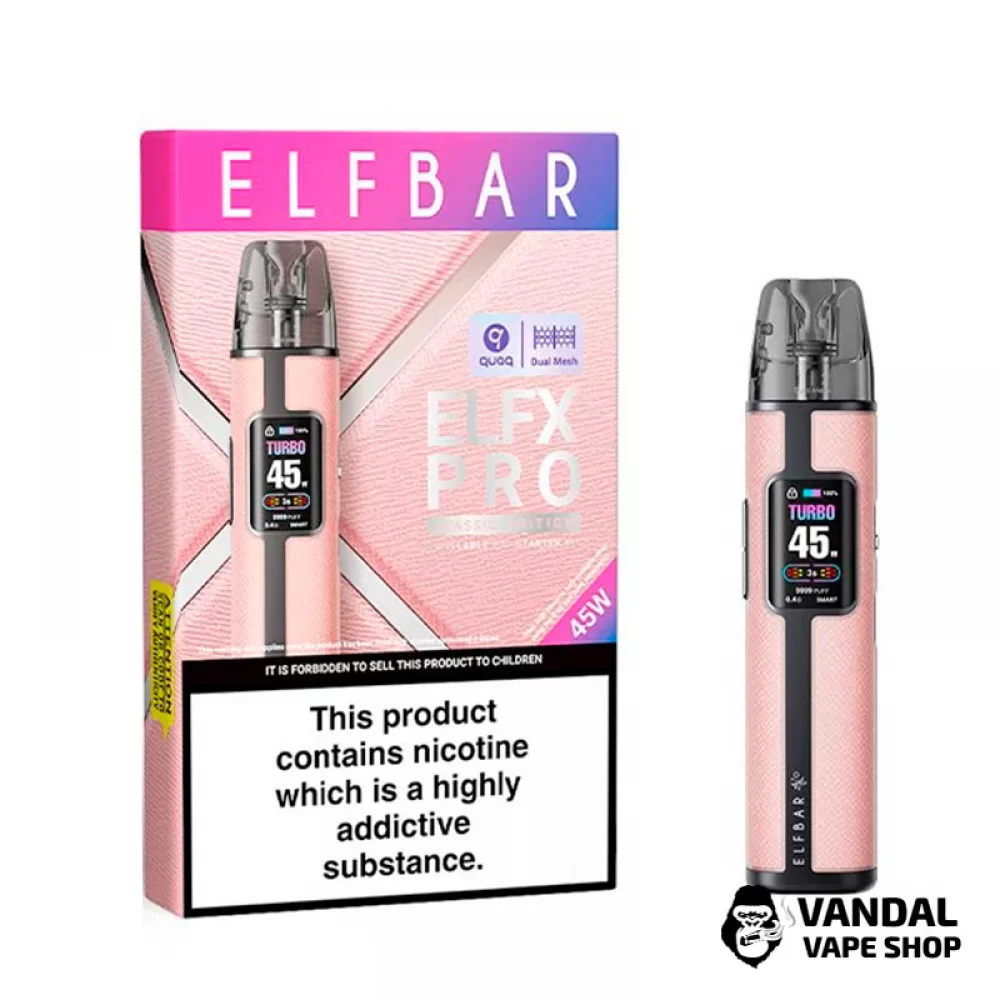 Стартовий набір Elf Bar ELFX PRO Classic Edition в рожевому кольорі