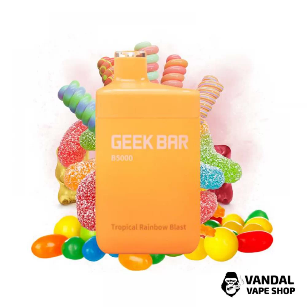 Одноразова Pod система Geek Bar B5000 50 мг 650 мАг на 5000 затяжок з тропічним смаком