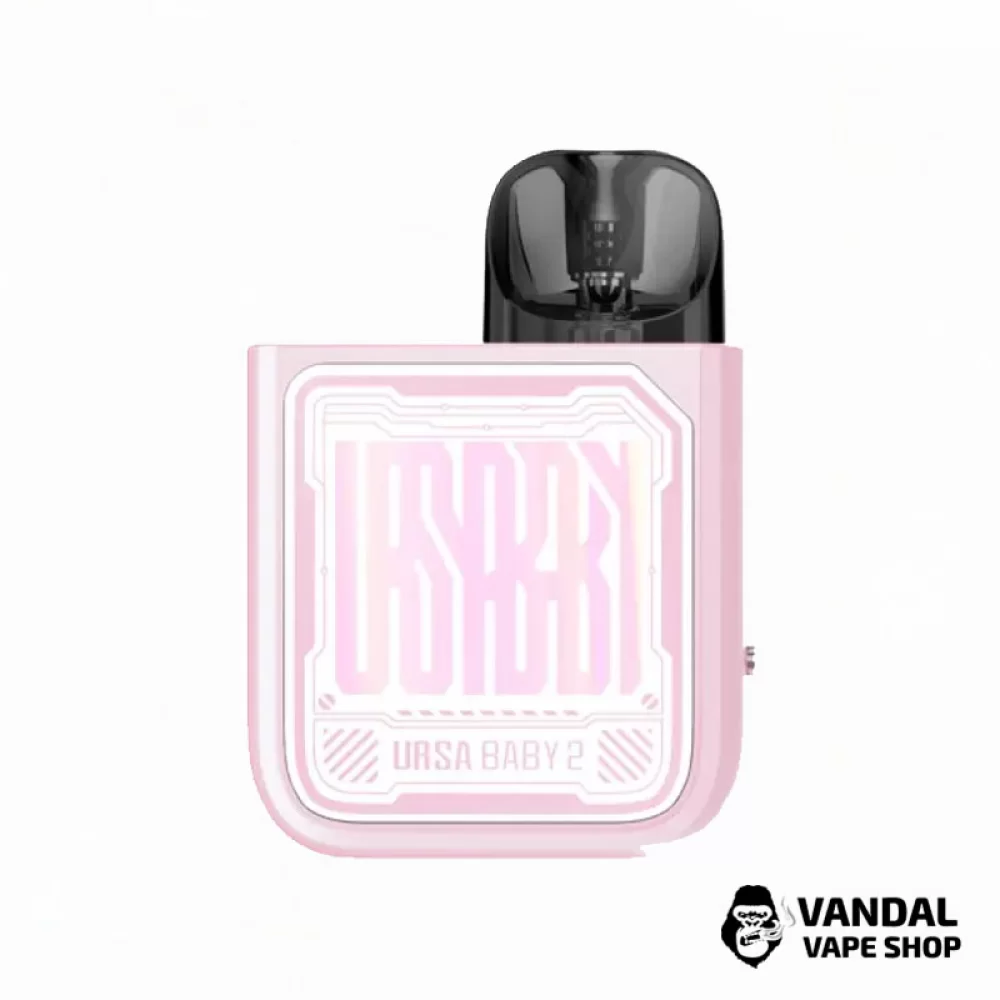 Оригинальная Pod-система Lost Vape Ursa Baby 2 Pod Kit в розовом цвете с белым узором Оригинальная Pod-система Lost Vape Ursa Baby 2 Pod Kit в розовом цвете с белым узором