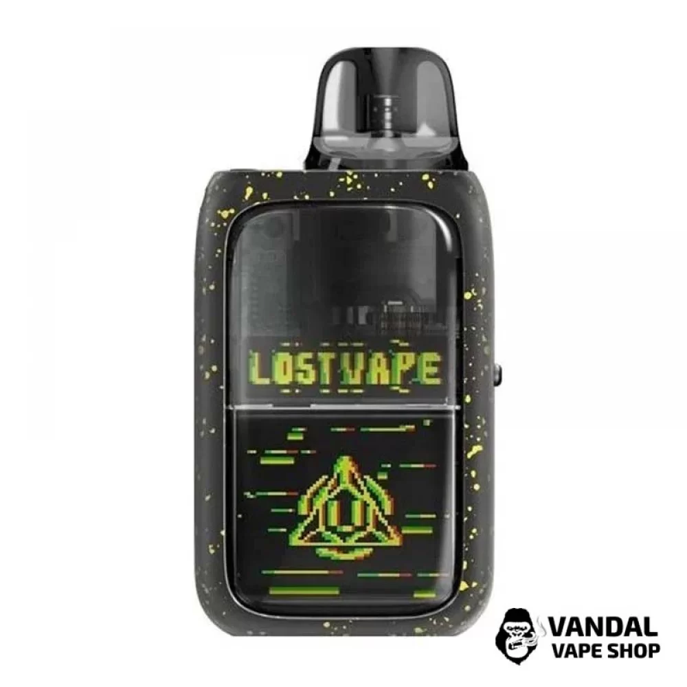 Оригинальная Pod-система LOST VAPE Ursa EPOCH в черном цвете с желтым узором