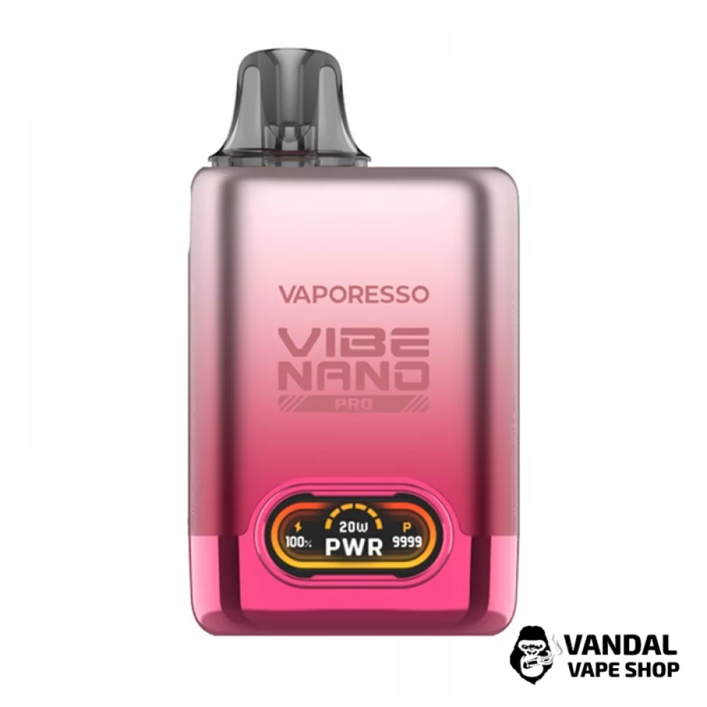 Vaporesso Vibe Nano PRO в розовом цвете с красным оттенком