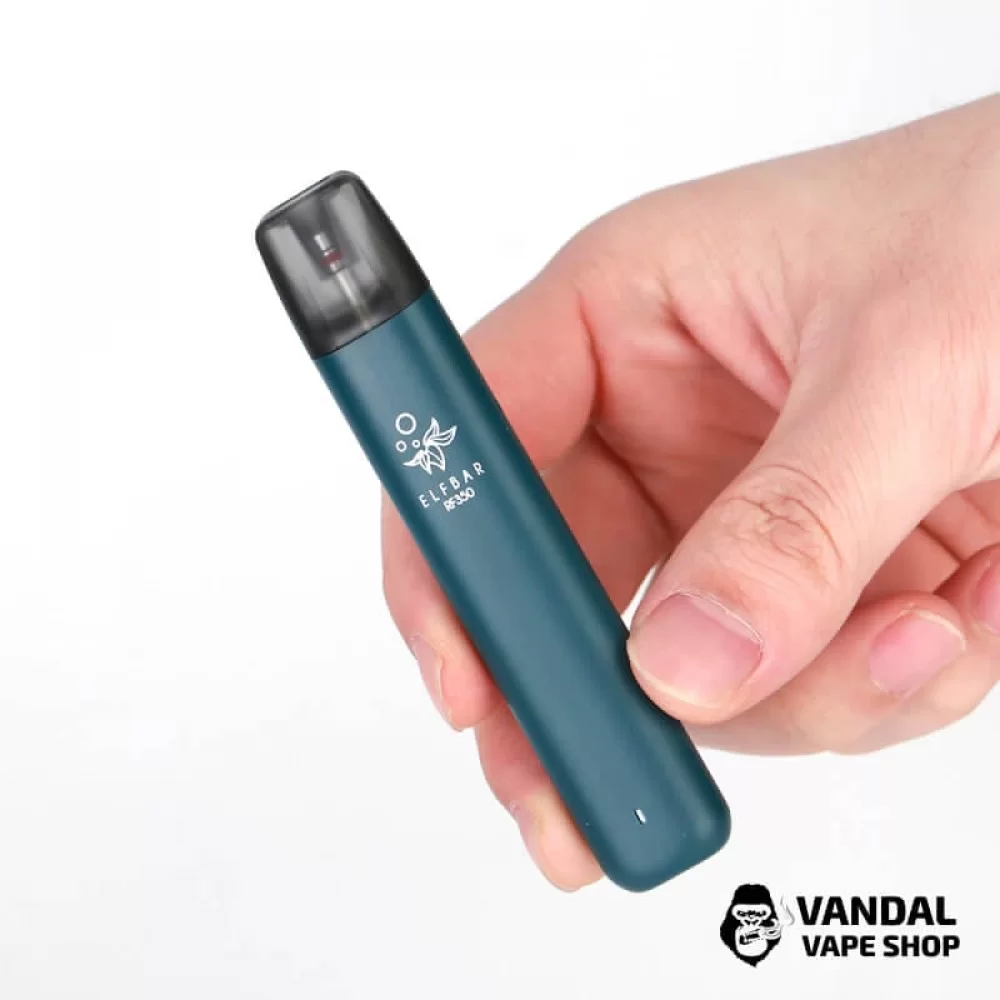 Многоразовый Elf Bar RF350 Pod Starter Kit 350mAh в черном цвете