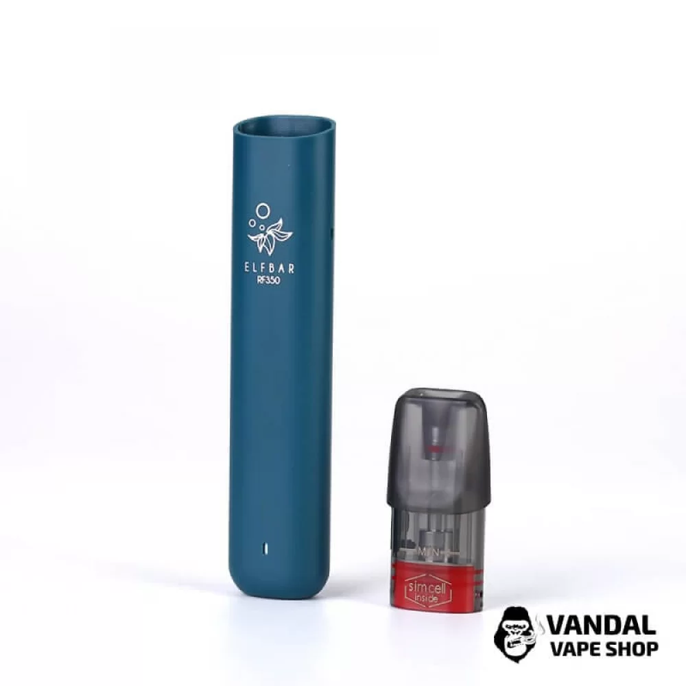 Многоразовый Elf Bar RF350 Pod Starter Kit 350mAh в черном цвете