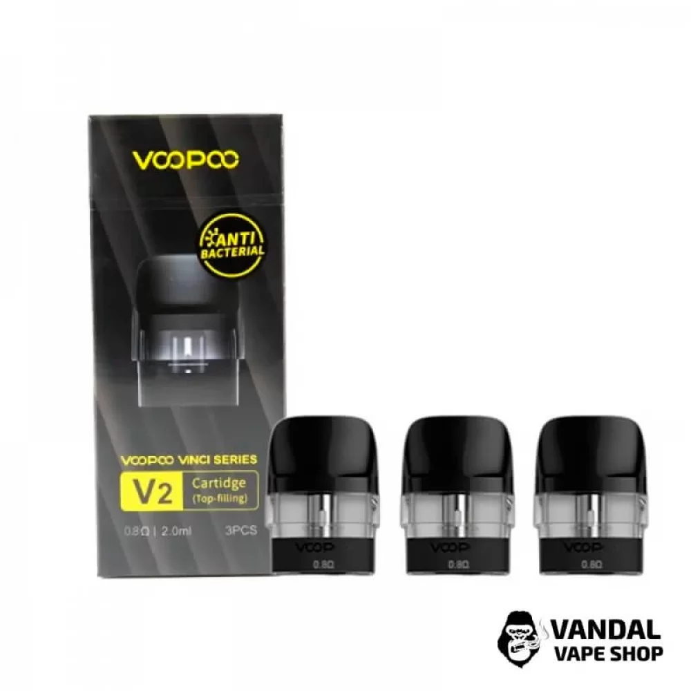 Картридж для Voopoo Vinci Series V2 0.8 Ом, 2.0 мл для всей линейки VINCI и DRAG NANO 2