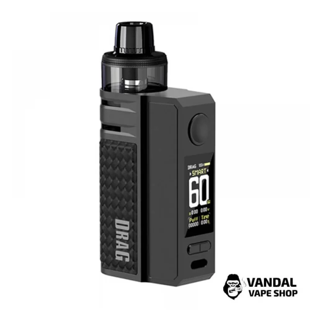 Стартовый набор Voopoo Drag E60 (Original) в цвете углеродного волокна