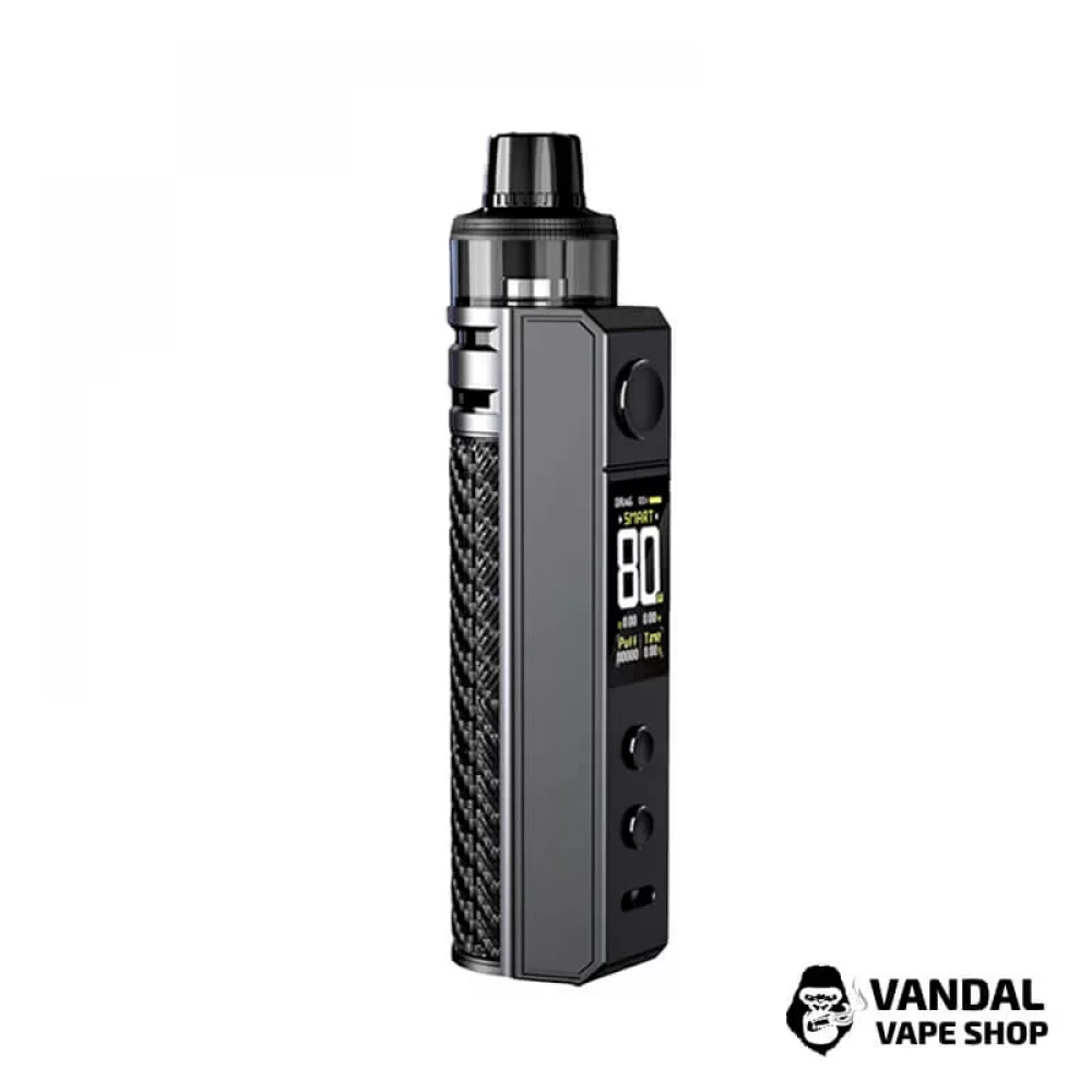 Стартовый набор Voopoo Drag H80S (Original) в цвете серого карбонового волокна