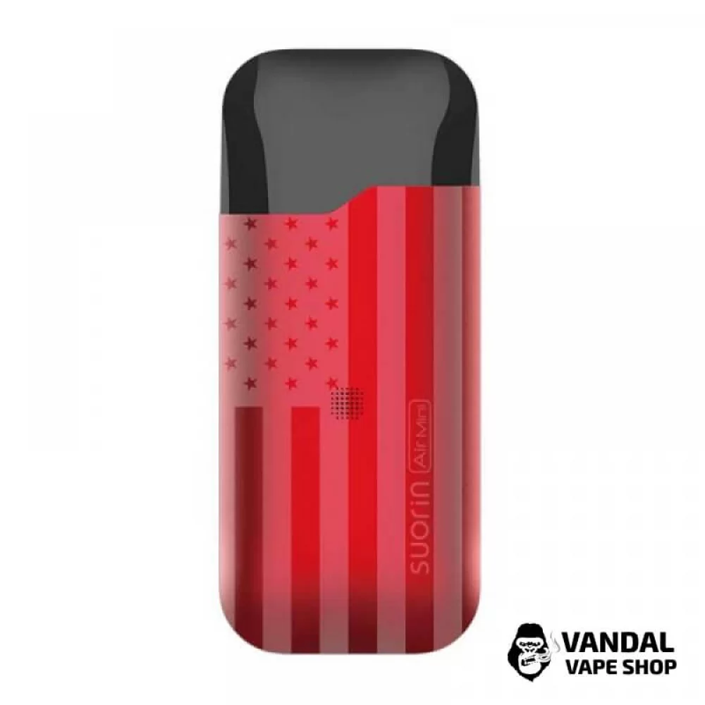 Компактная Pod-система Suorin Air Mini Kit на 430 мАч в расцветке красного флага США