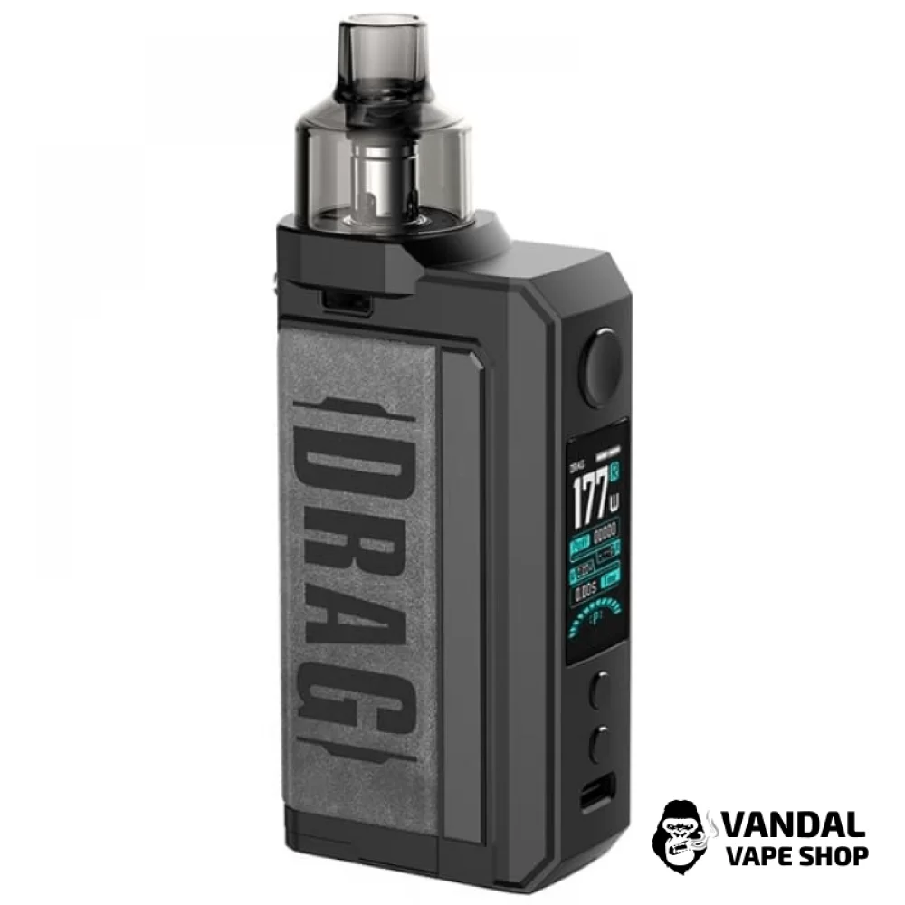 Под-мод система VooPoo Drag MAX Pod Mod Kit (Original) Vintage Grey в сірому кольорі