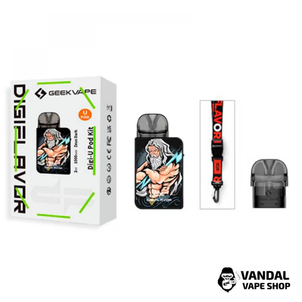 Оригинальная pod-система GeekVape Digiflavor Digi-U Pod в расцветке "Черный ниндзя"