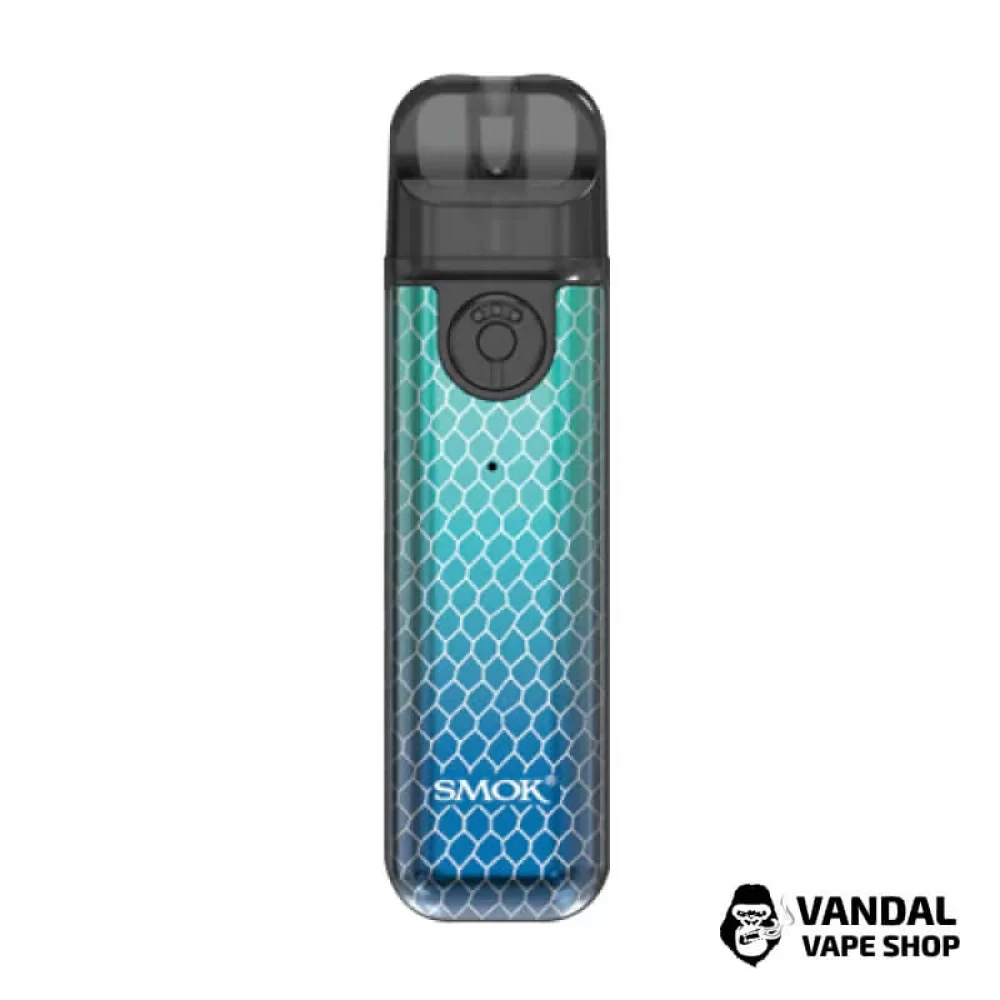 Pod-система Smok Novo 4 Mini Pod Kit в забарвленні "синьо-зелена кобра"