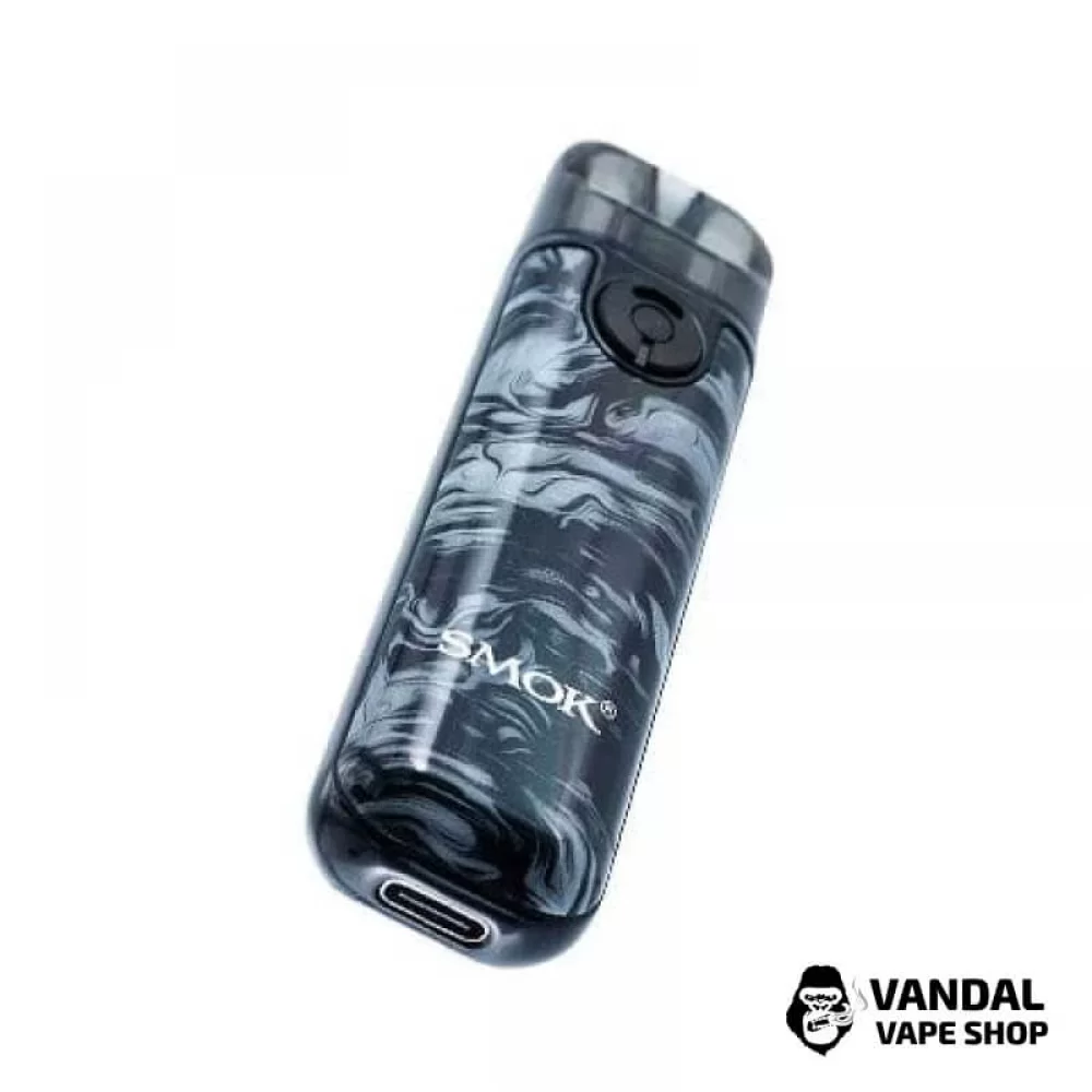 Pod-система Smok Novo 4 Mini Pod Kit в расцветке "серебристо-черная кобра"
