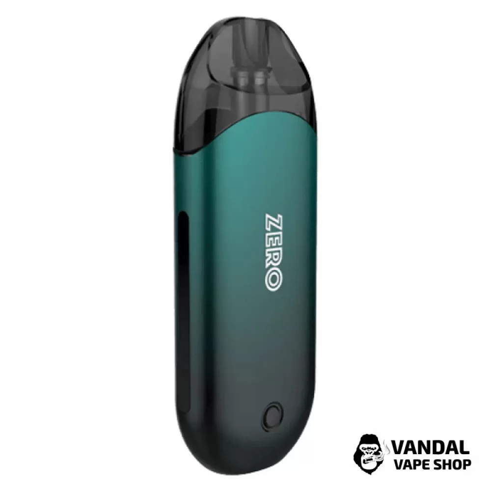 Pod-система Vaporesso Renova ZERO Pod Kit с ёмкостью батареи 650 mAh в чёрно-зелёном цвете
