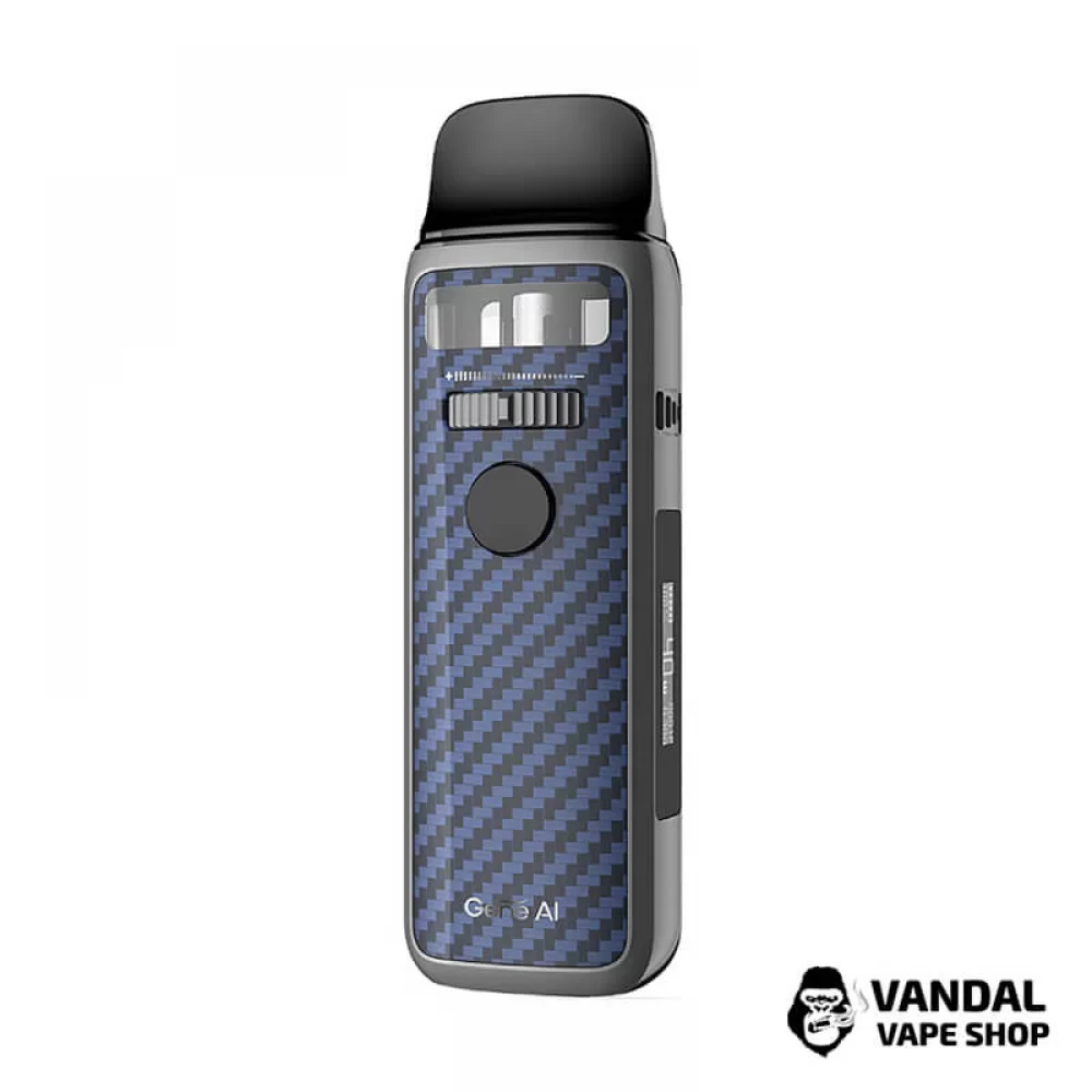 VooPoo Vinci 3 Pod Mod у синьому карбовоному забарвленні