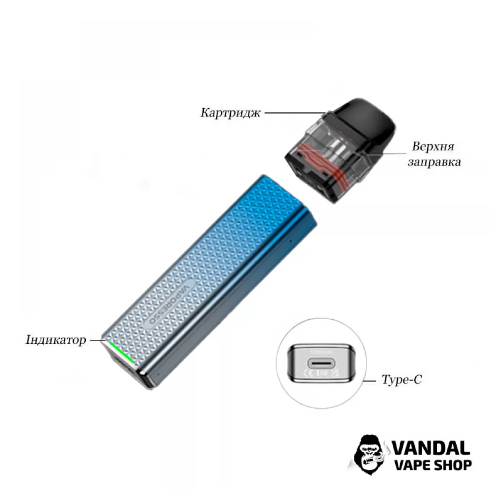 Pod-система Vaporesso XROS 3 Mini Pod Kit (Original) в космическом сером цвете