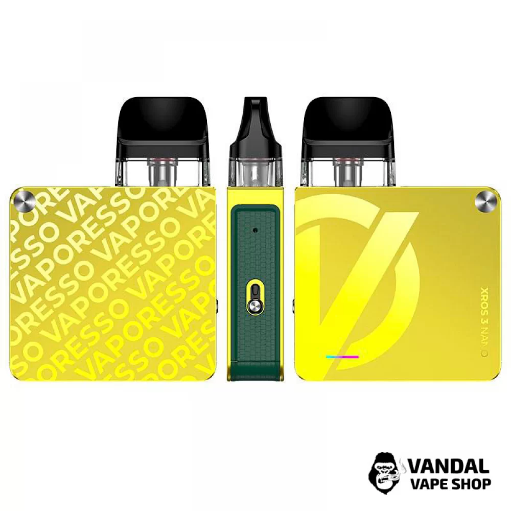 Оригинальный стартовый набор Vaporesso XROS 3 Nano Kit в желтом цвете