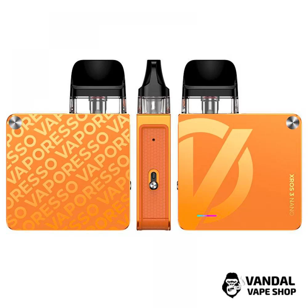 Оригинальный стартовый набор Vaporesso XROS 3 Nano Kit в оранжевом цвете