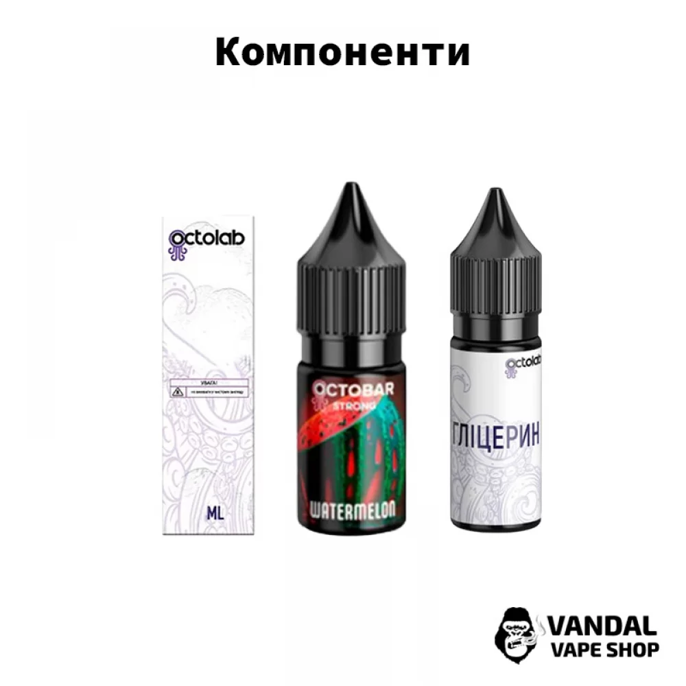 Набор для самозамеса OctoBar Strong 10 мл 50 мг со вкусом голубики и земляники Набор для самозамеса OctoBar Strong 10 мл 50 мг со вкусом голубики и земляники