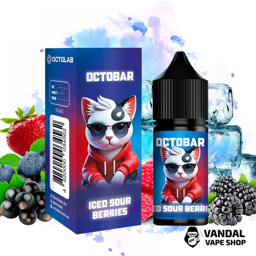 Набор Octo Bar NFT Salt 30 мл 50 мг со вкусом кислых ягод с холодком Набор Octo Bar NFT Salt 30 мл 50 мг со вкусом кислых ягод с холодком