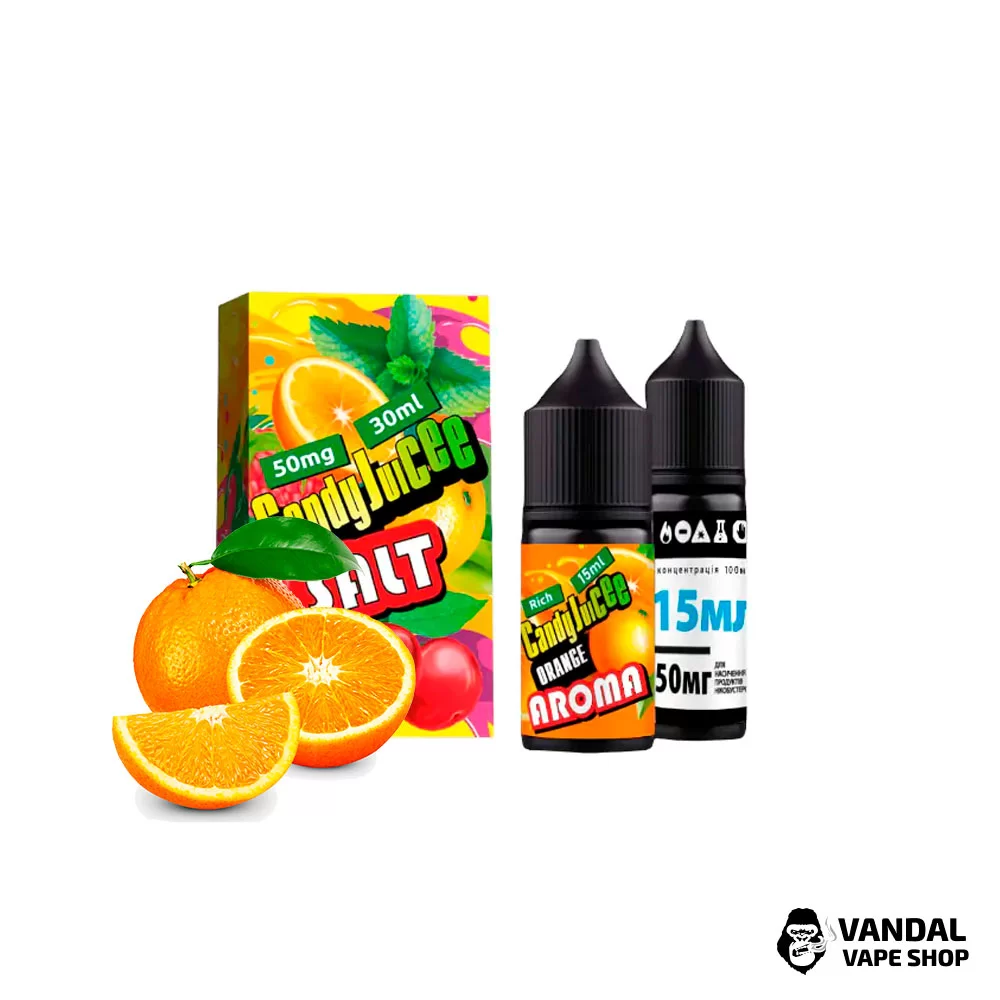 Набор для самозамеса Candy Juice Premium Salt  со вкусом Апельсина 30мл 50 мг