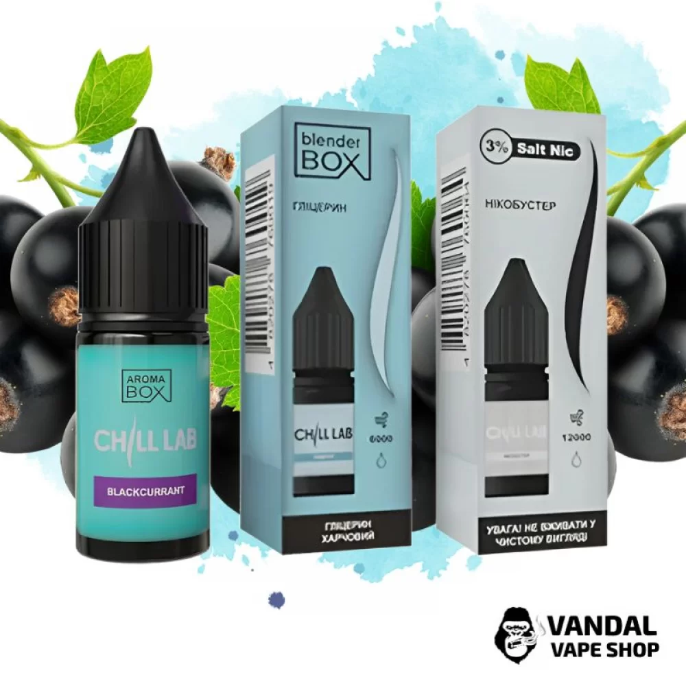 Набор для самозамеса Chill Lab 15 мл 30 мг со вкусом смородины Набор для самозамеса Chill Lab 15 мл 30 мг со вкусом смородины