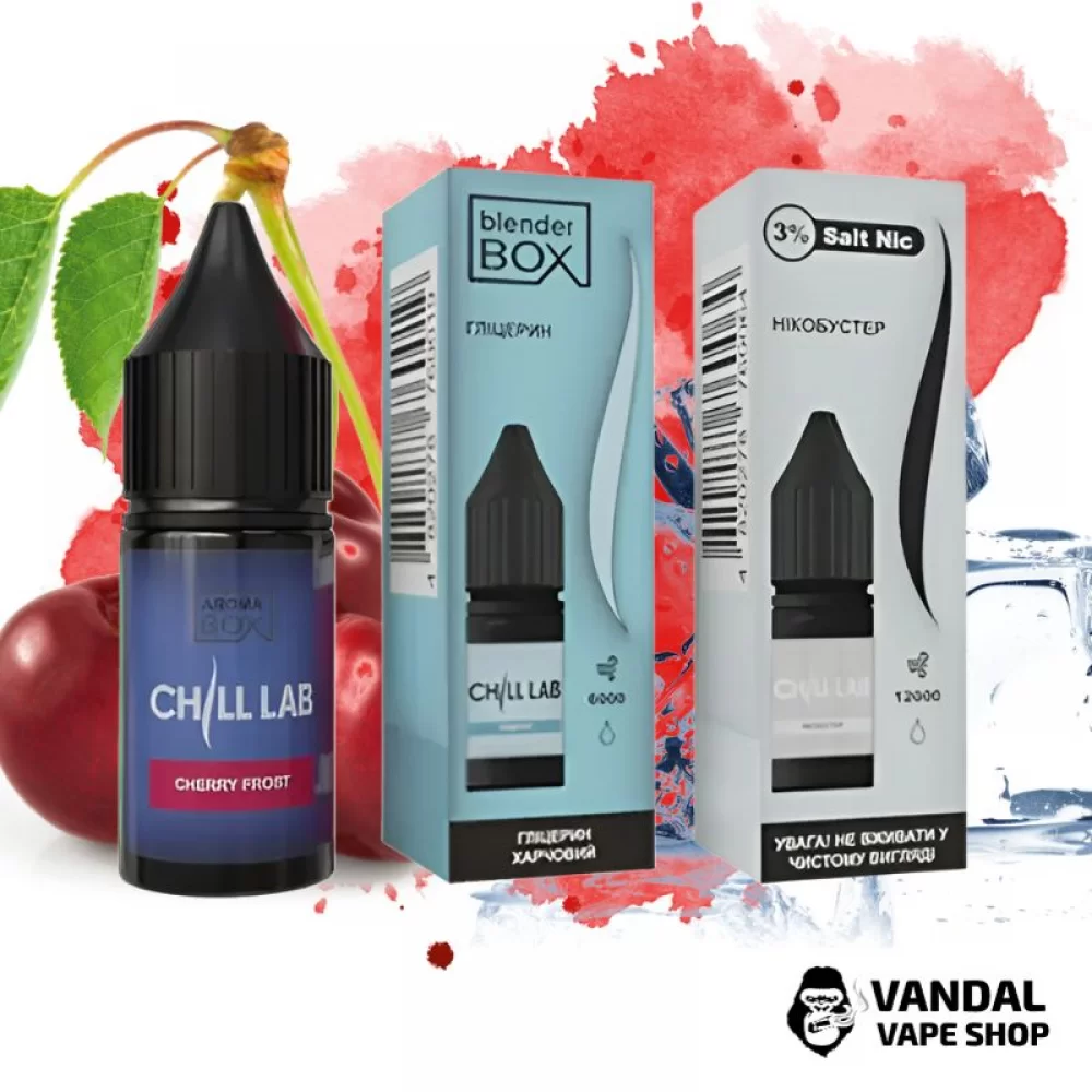 Набор для самозамеса Chill Lab 30 мл 30 мг со вкусом вишни с холодком