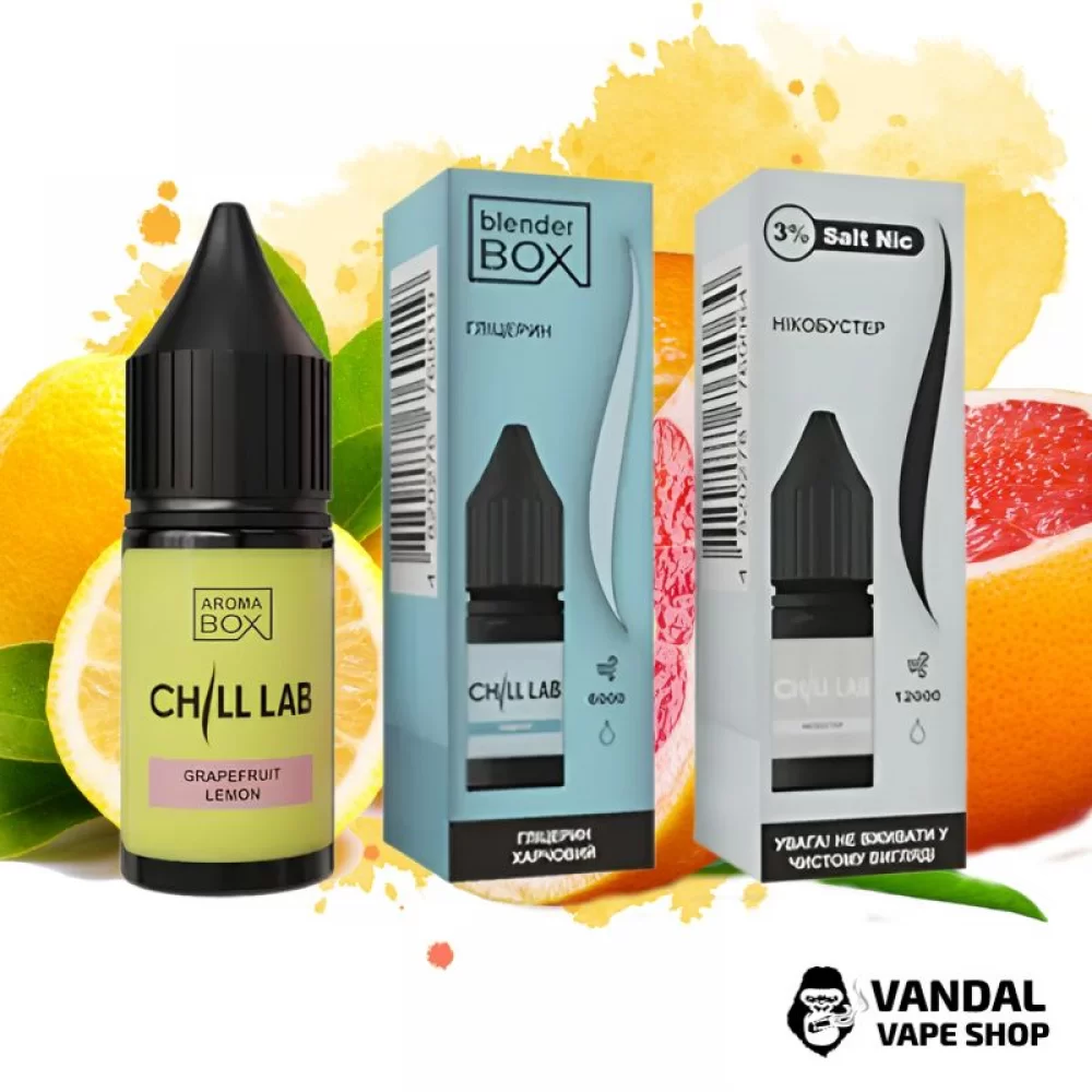 Набір для самозамісу Chill Lab 15 мл 30 мг зі смаком грейпфрута і лимона