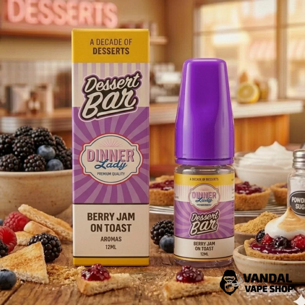 Набор для самозамеса Dinner Lady Dessert Bar 30 мл 60 мг со вкусом тоста с ягодным джемом