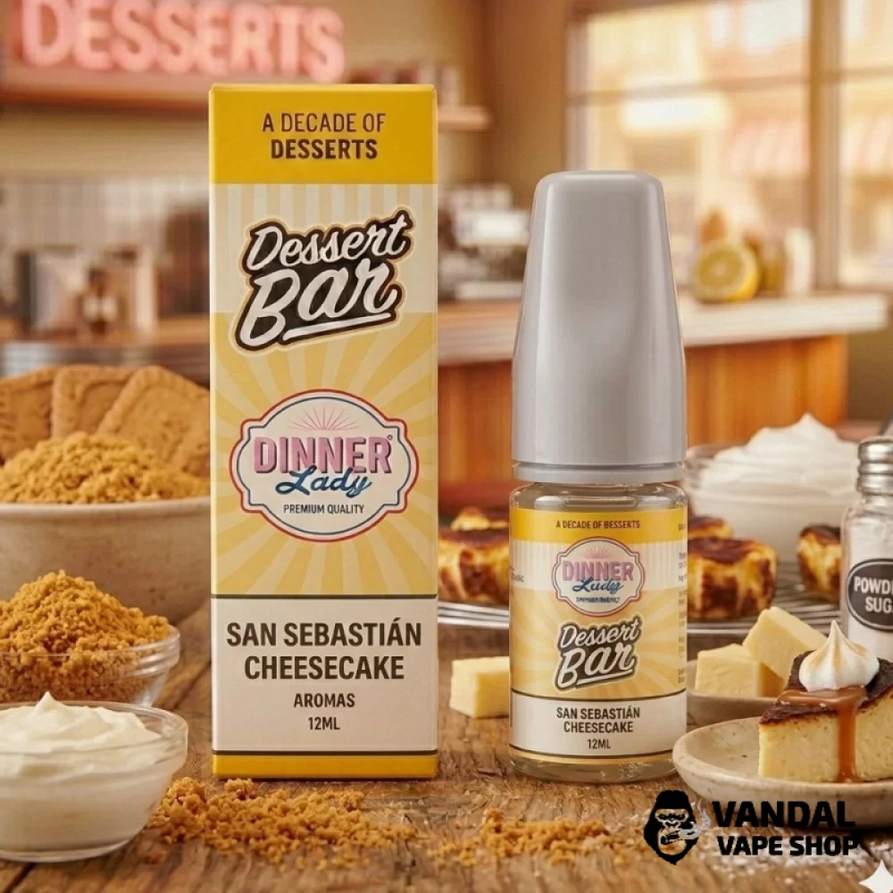 Набір для самозамісу Dinner Lady Dessert Bar 30 мл 60 мг зі смаком чизкейку Набір для самозамісу Dinner Lady Dessert Bar 30 мл 60 мг зі смаком чизкейку