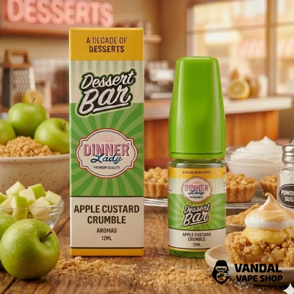 Набор для самозамеса Dinner Lady Dessert Bar 30 мл 50 мг со вкусом карамелизированных яблок с кремом