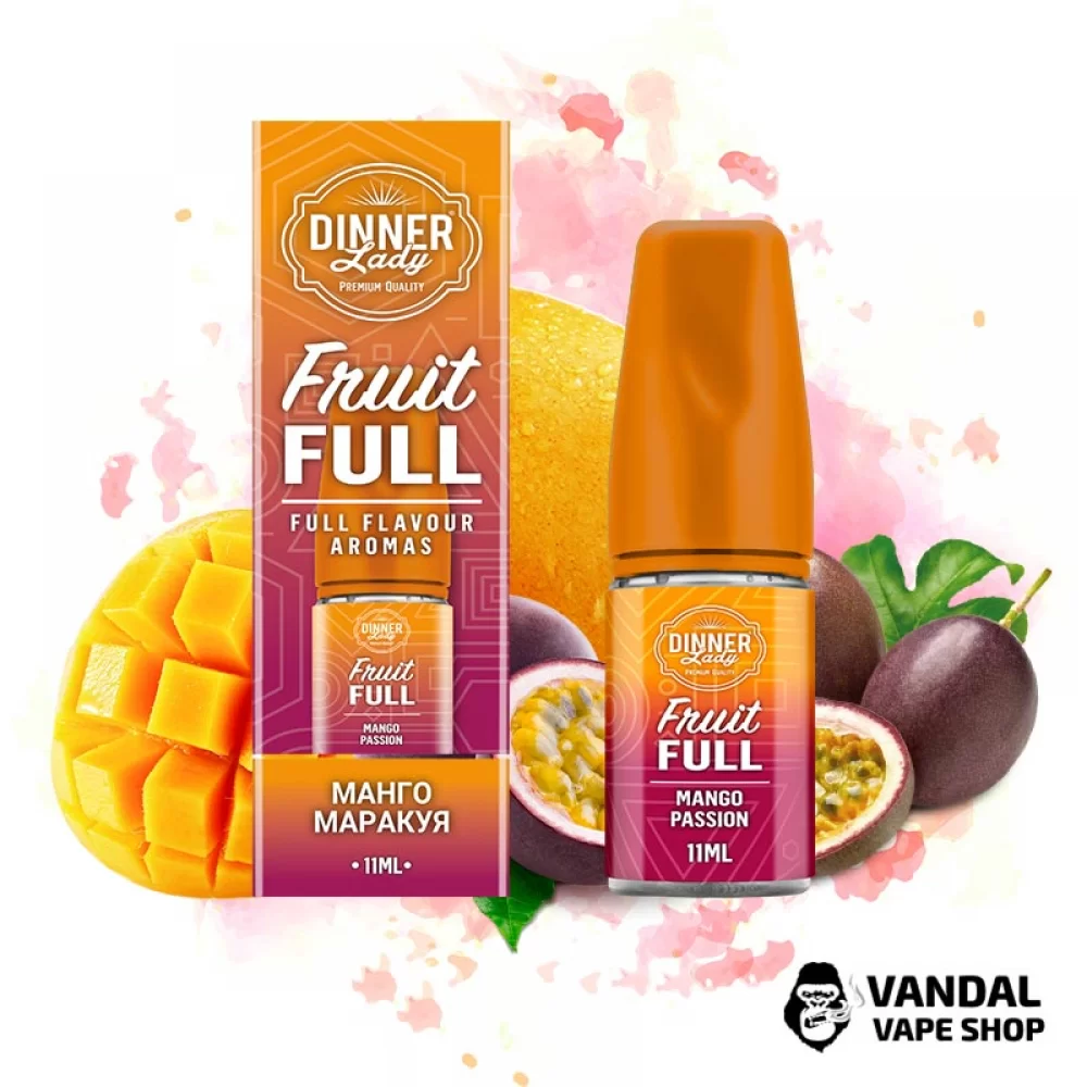 Набор для самозамеса Dinner Lady Fruit Full 30 мл 60 мг со вкусом манго и маракуи