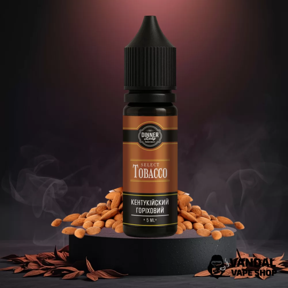 Набір для самозамісу Dinner Lady Tobacco 15 мл 50 мг зі смаком кентукського тютюна та горіха