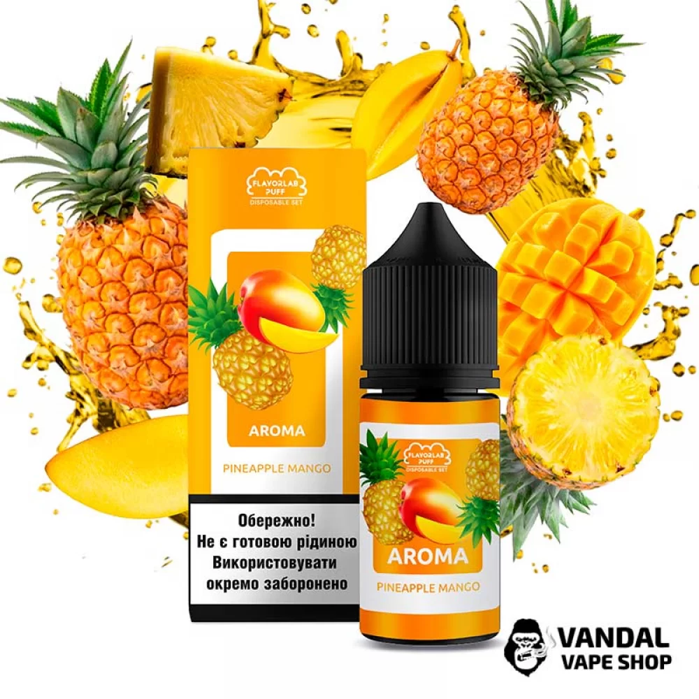 Набор Flavorlab Disposable Puff 30 мл 50 мг со вкусом манго и ананаса