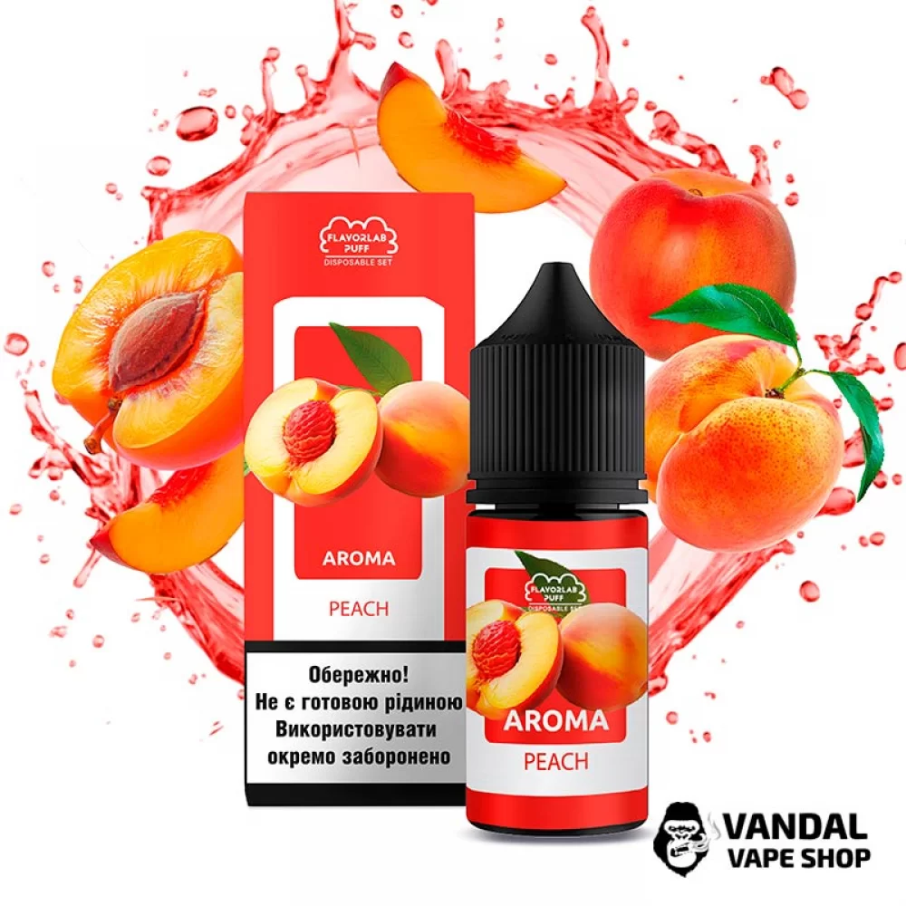 Набір Flavorlab Disposable Puff 30 мл 50 мг зі смаком персика