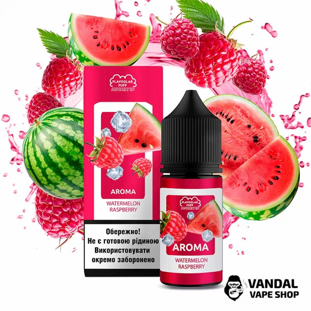 Набор Flavorlab Disposable Puff 30 мл 50 мг со вкусом арбуза и малины