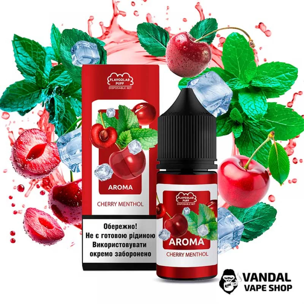 Набор Flavorlab Disposable Puff 30 мл 50 мг со вкусом вишни и ментола