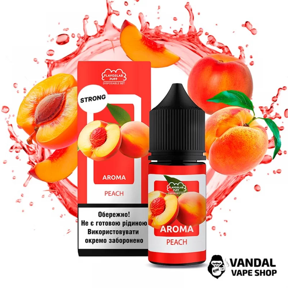 Набор для самозамеса Flavorlab Disposable Puff Strong 30 мл 50 мг со вкусом персика