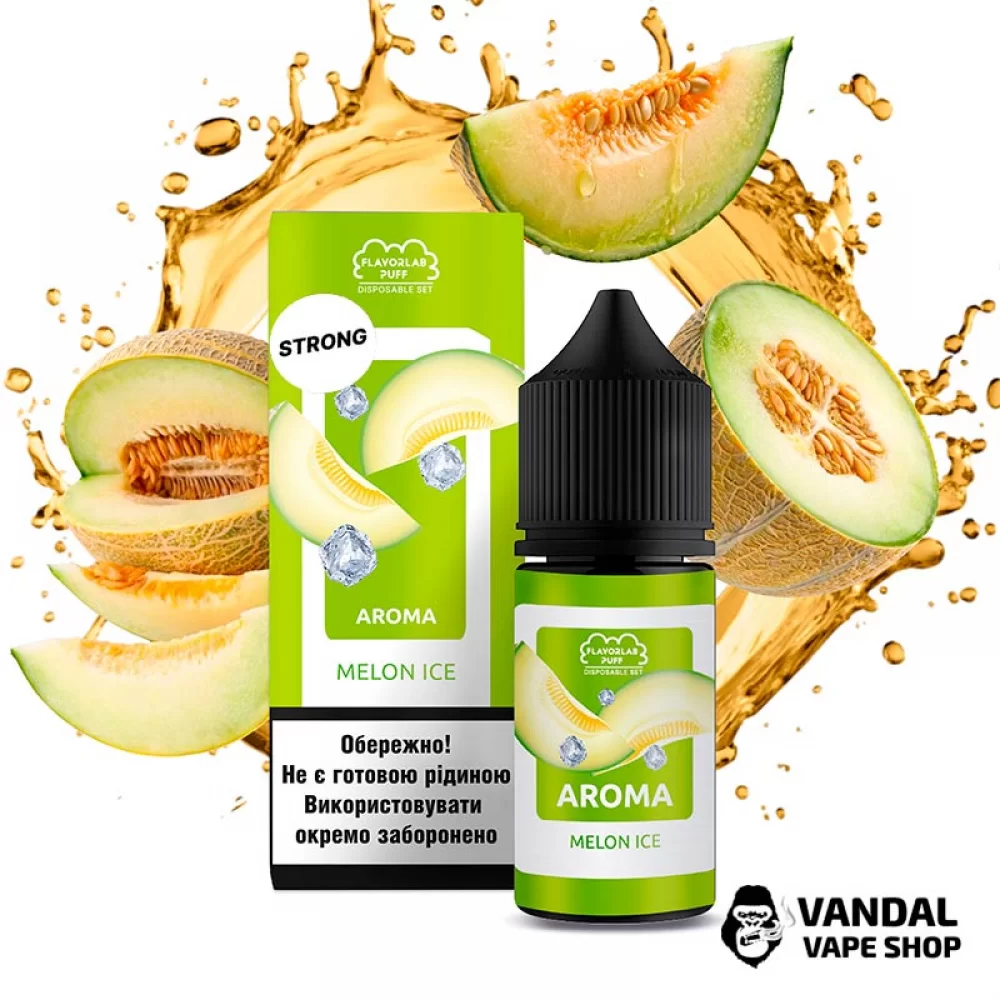 Набор для самозамеса Flavorlab Disposable Puff Strong 30 мл 50 мг со вкусом дыни с холодком