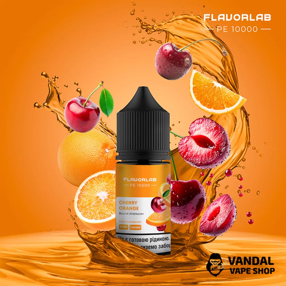 Набор для самозамеса Flavorlab PE 10000 30 мл 50 мг со вкусом вишни и апельсина