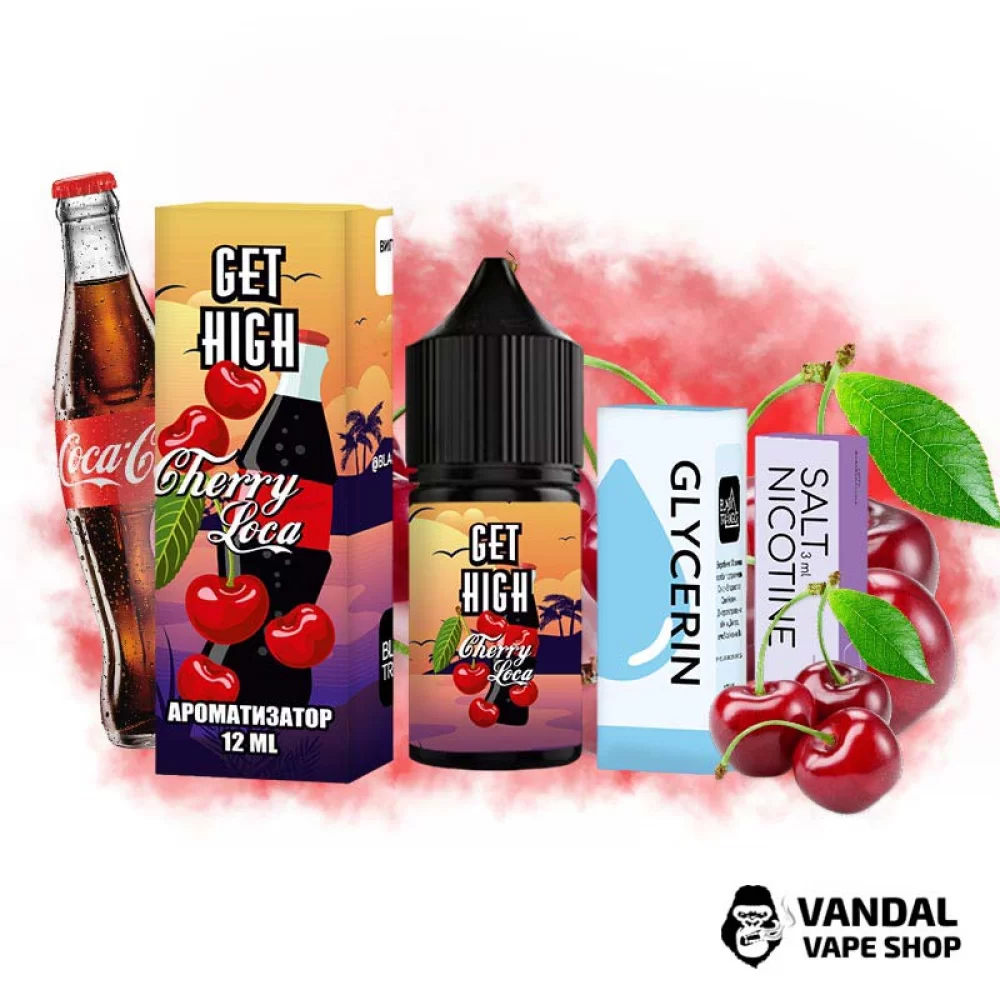 Набор для самозамеса Get High 30 мл 25 мг со вкусом вишни с колой