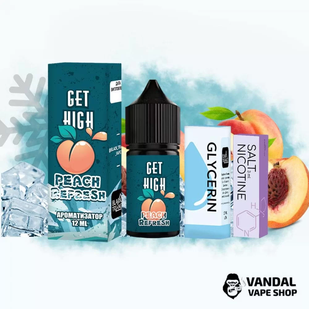 Набор для самозамеса Get High 30 мл 25 мг со вкусом персика с холодком