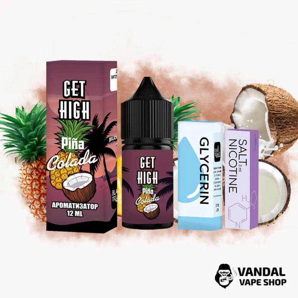 Набор для самозамеса Get High 30 мл 50 мг со вкусом Пина колады