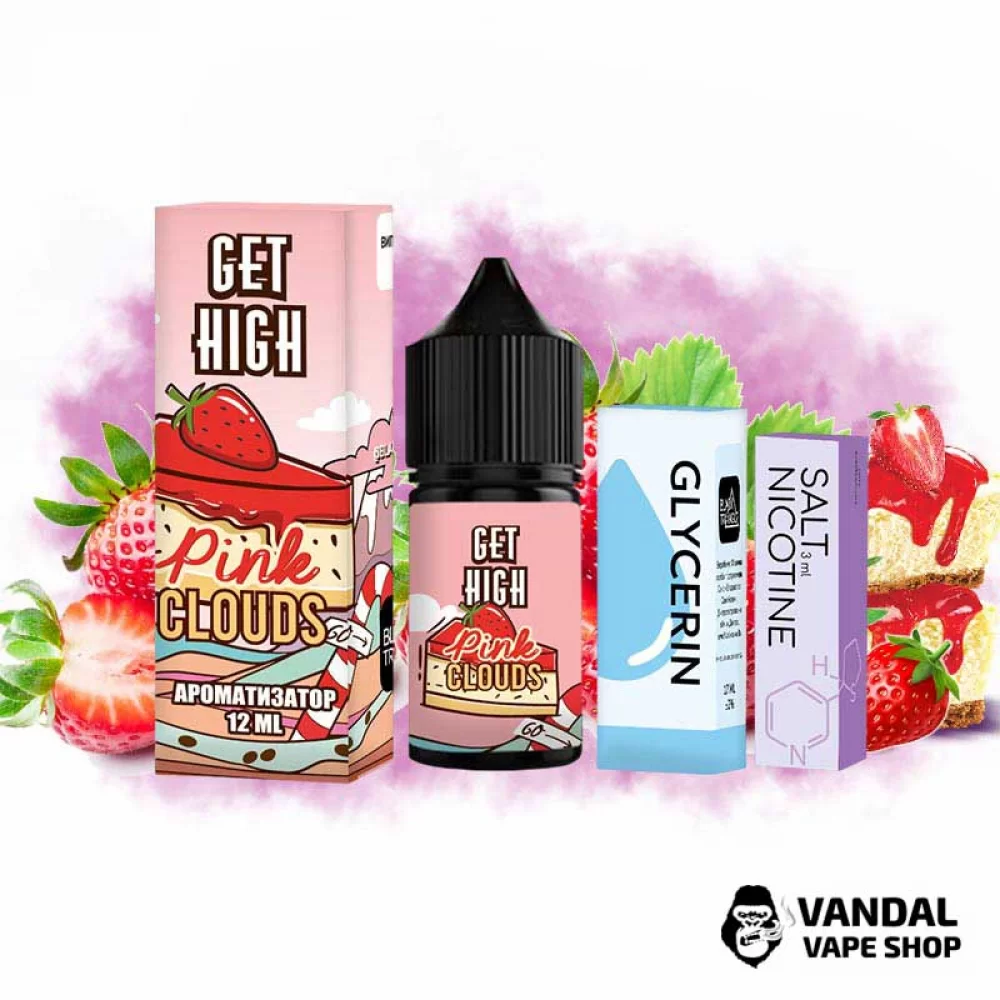 Набор для самозамеса Get High 30 мл 25 мг со вкусом клубничного чизкейка