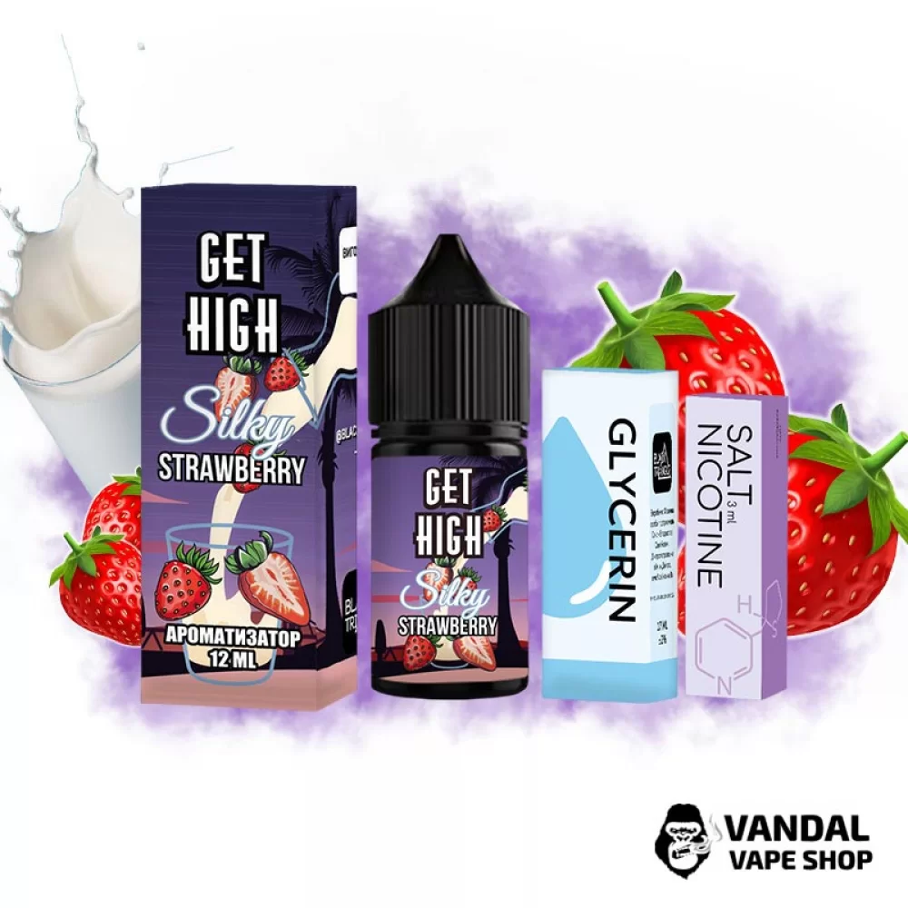Набор для самозамеса Get High 30 мл 25 мг со вкусом клубничного молока