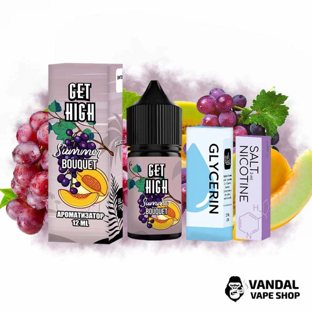 Набор для самозамеса Get High 30 мл 25 мг со вкусом летних ягод с фруктами