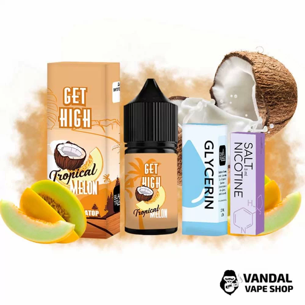 Набор для самозамеса Get High 30 мл 50 мг со вкусом дыни с кокосом