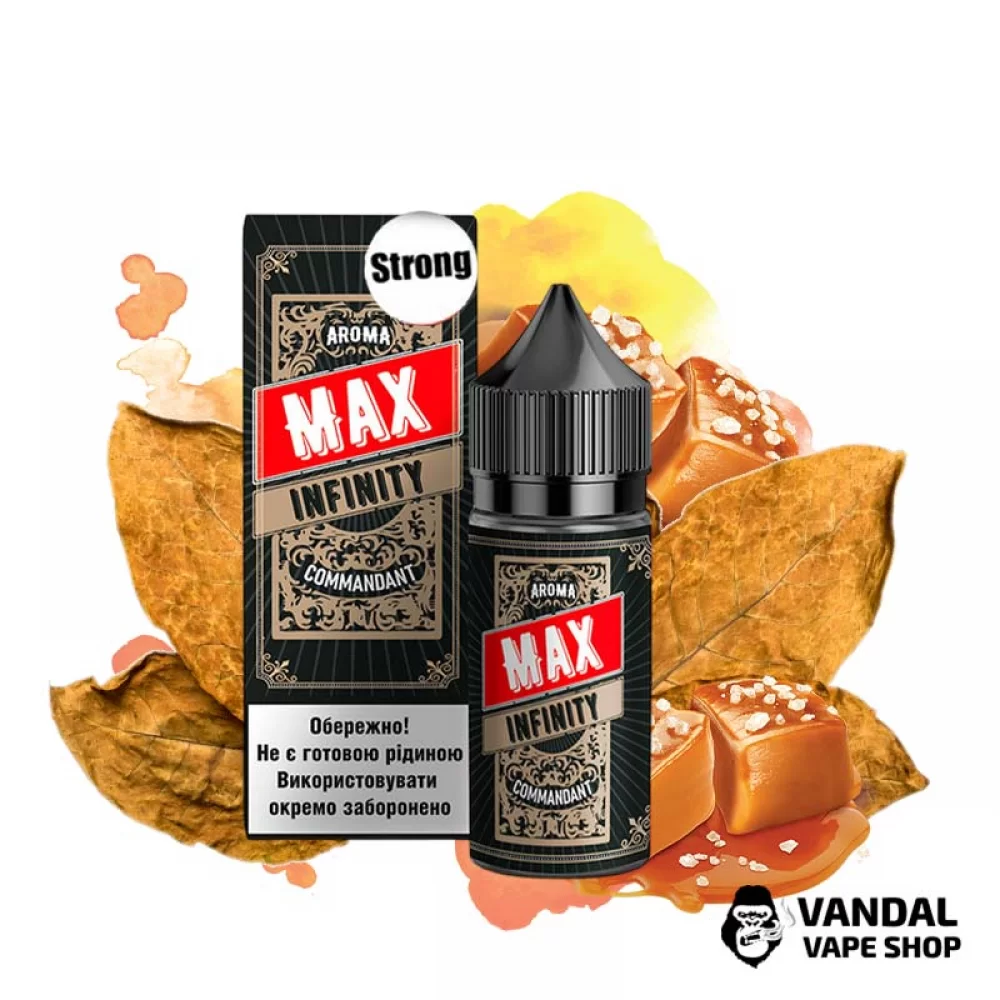 Набор для самозамеса Infinity MAX Strong 30 мл 50 мг со вкусом табака и сладкой карамели Набор для самозамеса Infinity MAX Strong 30 мл 50 мг со вкусом табака и сладкой карамели