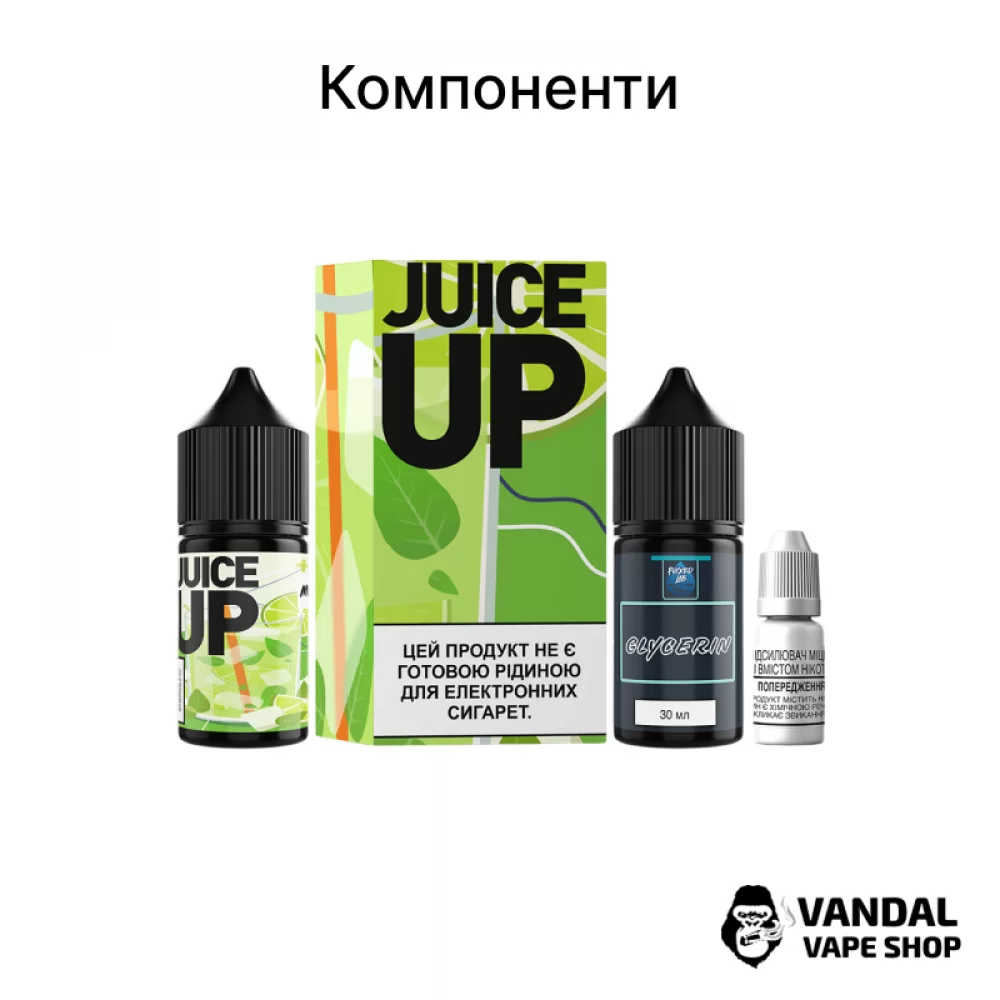 Набор для самозамеса Juice Up Salt 30 мл 25 мг со вкусом мохито