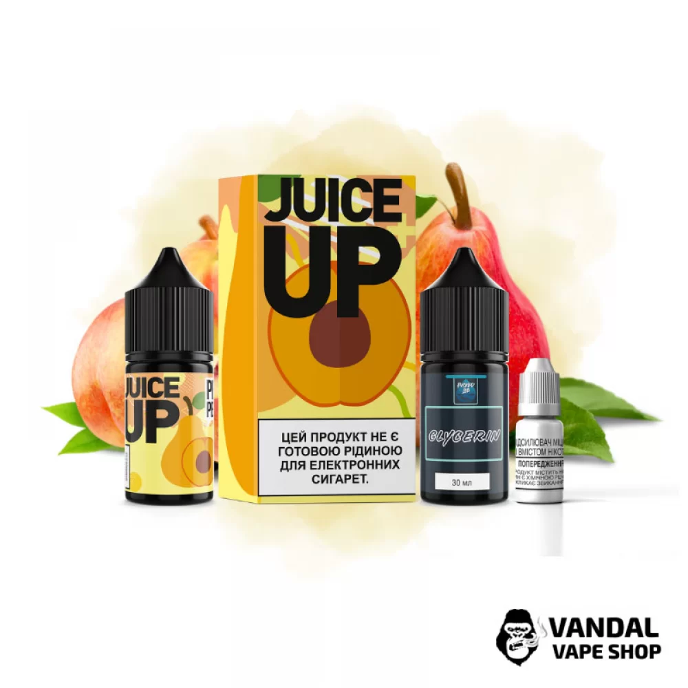 Набор для самозамеса Juice Up Salt 30 мл 50 мг со вкусом груши и персика