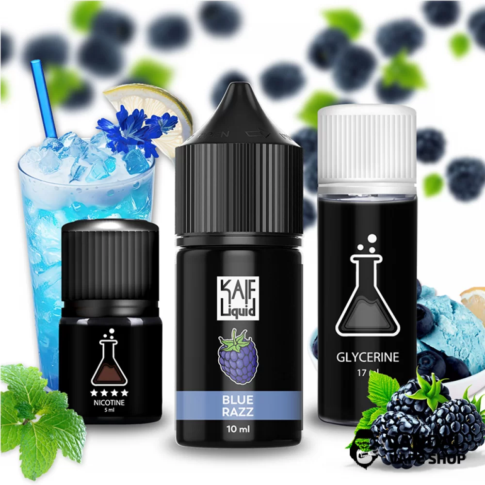 Набор для самозамеса Kaif Liquid 30 мл 65 мг со вкусом голубой малины